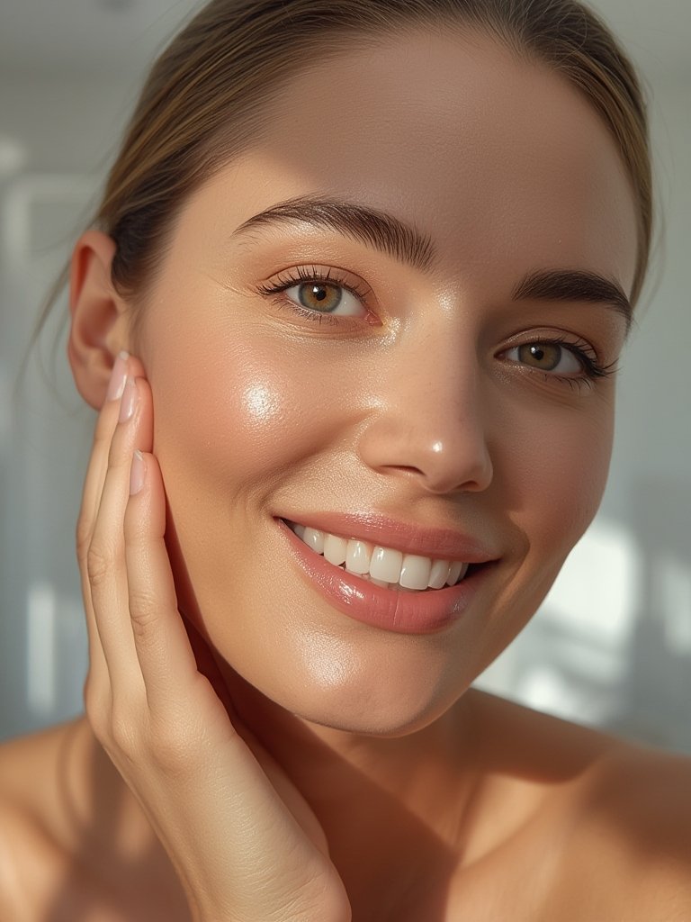 hyaluronic serum in action