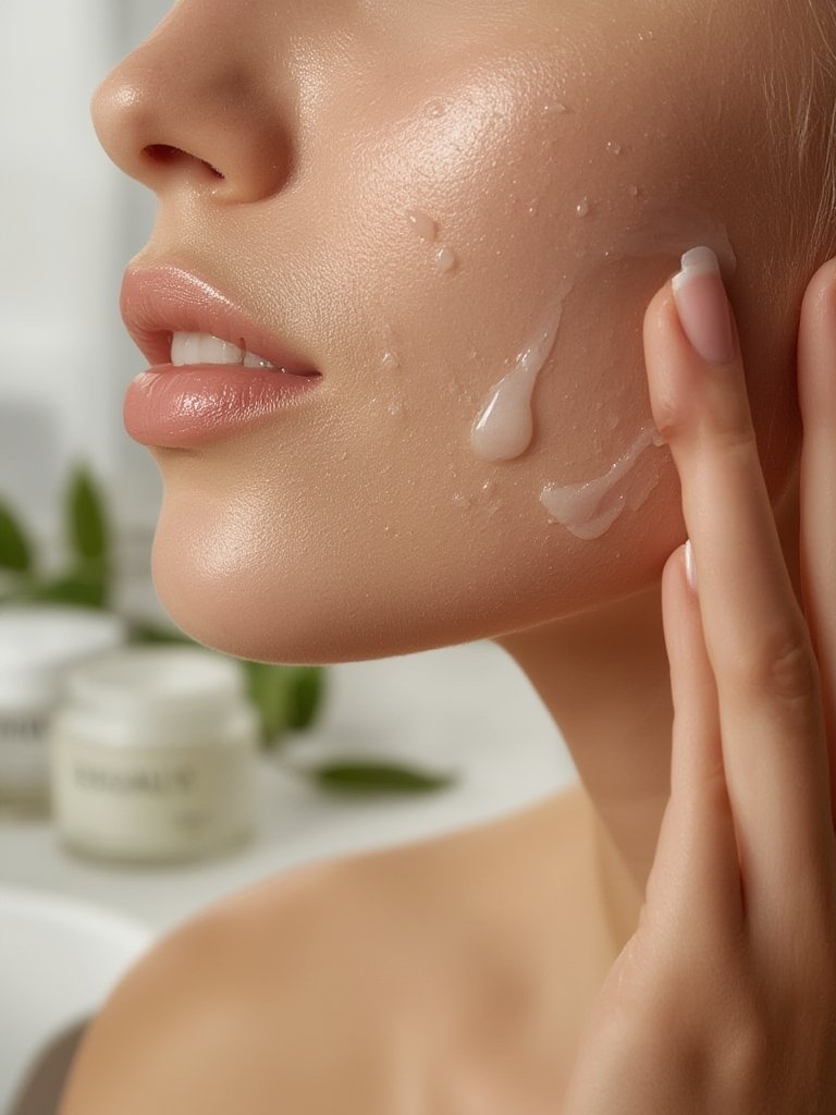 gel moisturizer in action