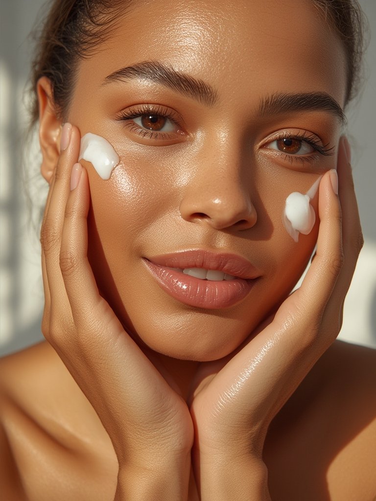 moisturizing lotion in action