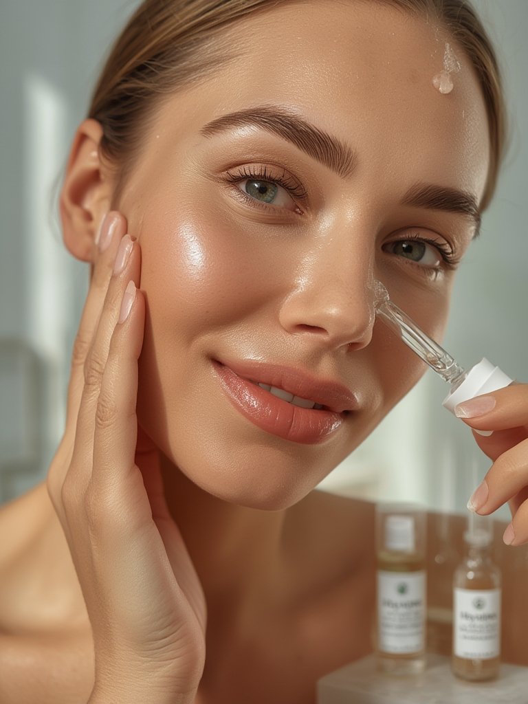 hyaluronic serum in action