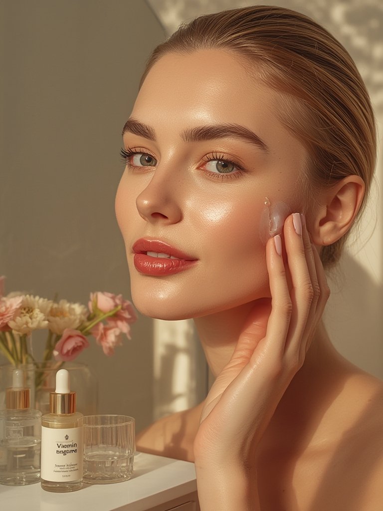 EQQUALBERRY Vitamin Illuminating Serum | Niacinamide 4% + Brightening Vitamin C Face Serum with Hyaluronic Acid & Vitamin E | Dark Spot, Uneven Tone Care | Korean Skincare, 1.01 fl.oz 2 vitamin serum in action