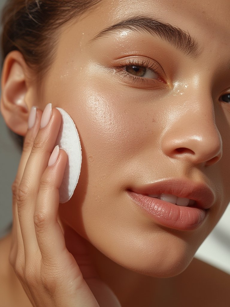 hydrating toner in action
