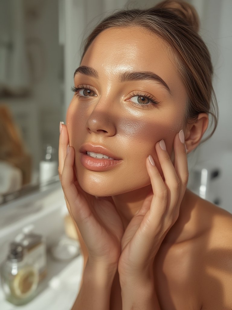 brightening toner in action