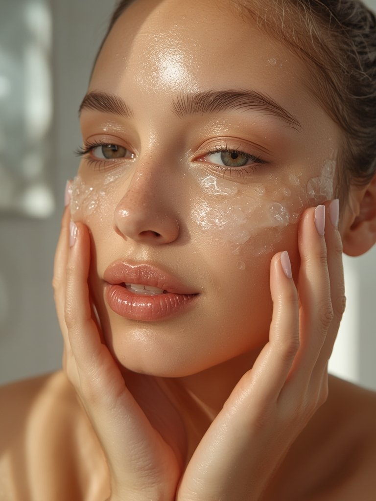 jelly cleanser in action
