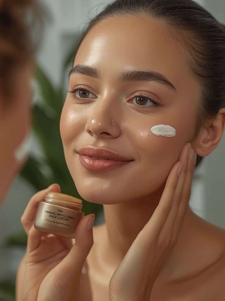 snail moisturizer in action