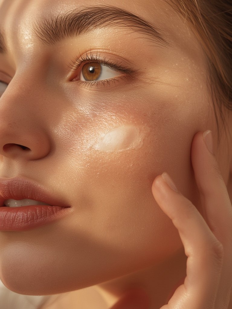 face sunscreen in action