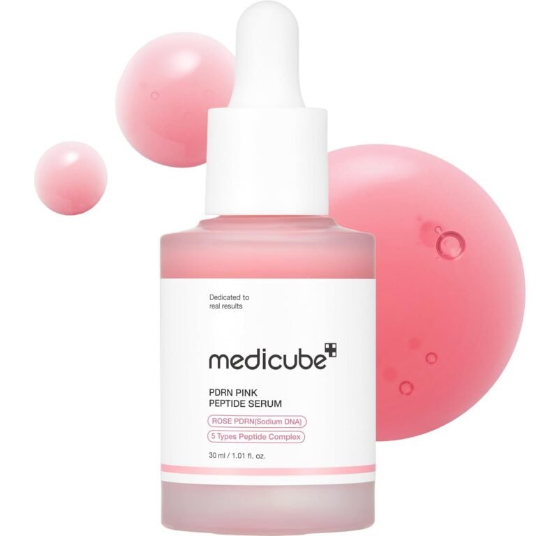 medicube PDRN Pink Peptide Serum with Rose PDRN | Vegan Pink Glow Serum with Peptides & Niacinamide for Hydration & Firm-Looking Skin | Uneven Tone Care | Korean Skincare, 1.01 fl. Oz 4 61OewnOw5jL. SL1500 That Face Place