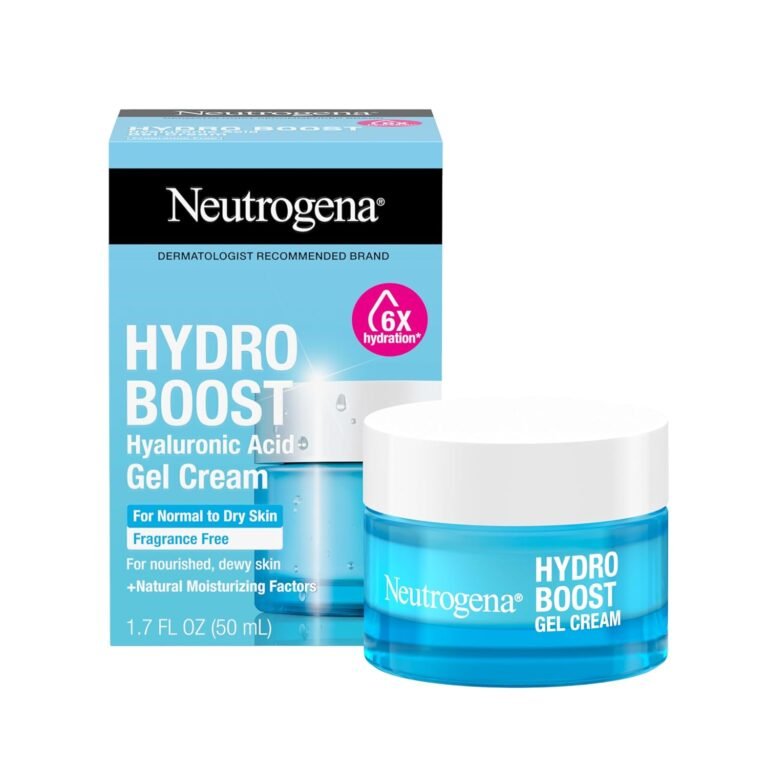 Neutrogena Hydro Boost Gel Cream, 48 Hr Hydration for Normal/Dry Skin, Fragrance Free, Face Moisturizer with Hyaluronic Acid, 1.7 oz. & Trial Size Hydro Boost Hydrating Gel Cleanser, 0.5 fl oz 5 71jYbkp5dwL. SL1500 That Face Place