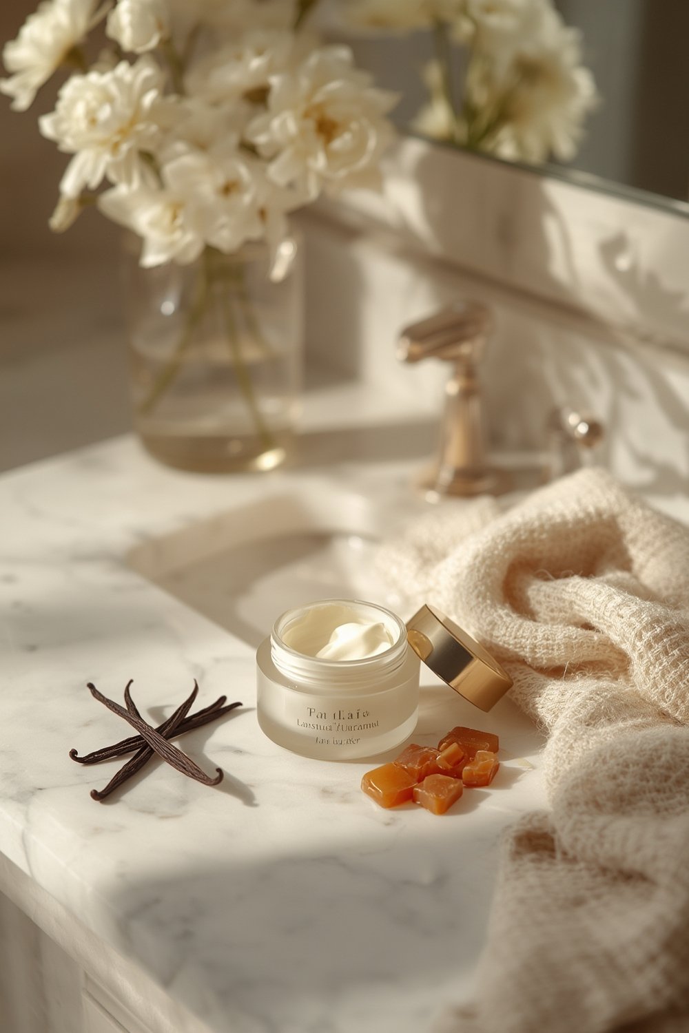 eos Cashmere Lip Butter – Vanilla Cashmere, Smoothing Lip Mask & Moisturizer with Plumping Peptides & Shea Butter, 0.35 fl oz 1 cashmere lip product view