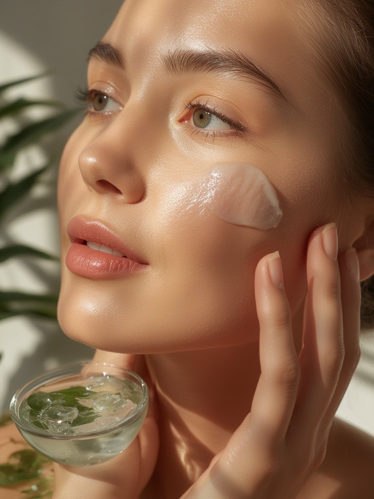 SKIN1004 Hyalu-Cica Moisture Cream, Face Moisturizer with Hyaluronic Acid, Centella Cream for Deep Hydration, Lightweight Nourishing Gel Moisturizer for Face, Korean Skin Care, 2.53 fl oz / 75ml 2 moisture cream in action