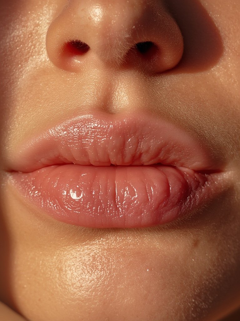 lip mask in action