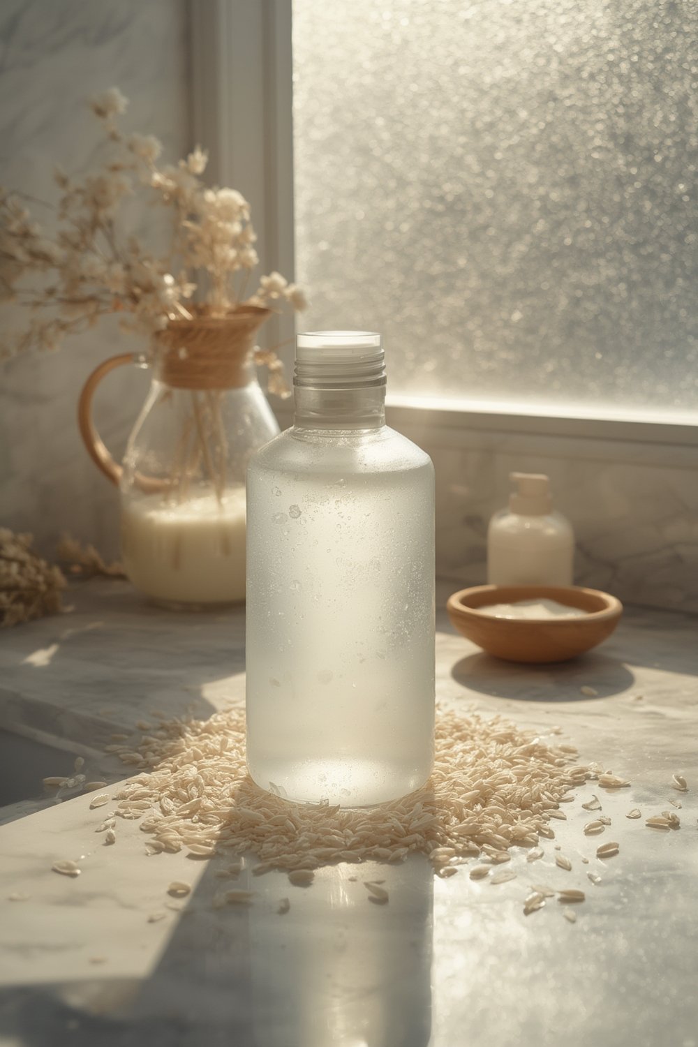 TIRTIR Milk Skin Rice Toner - Deep Moisturizing, Hydrating and Refreshing for face, Niacinamide, Ceramide, Rice Bran Extract, Nature-Oriented Ingredients, Korean Skin Care, Vegan, 150ml / 5.07 fl.oz. 1 rice toner product view
