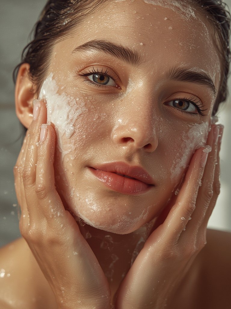 Exfoliating Cleanser in action