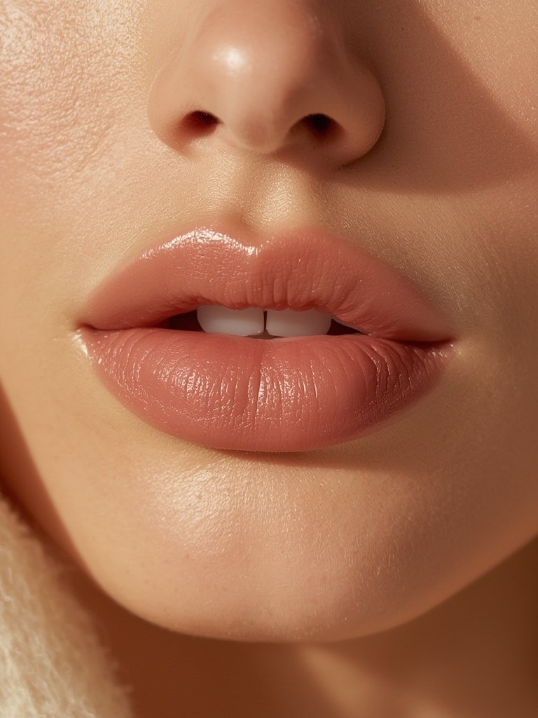 eos Cashmere Lip Butter – Vanilla Cashmere, Smoothing Lip Mask & Moisturizer with Plumping Peptides & Shea Butter, 0.35 fl oz 2 cashmere lip in action