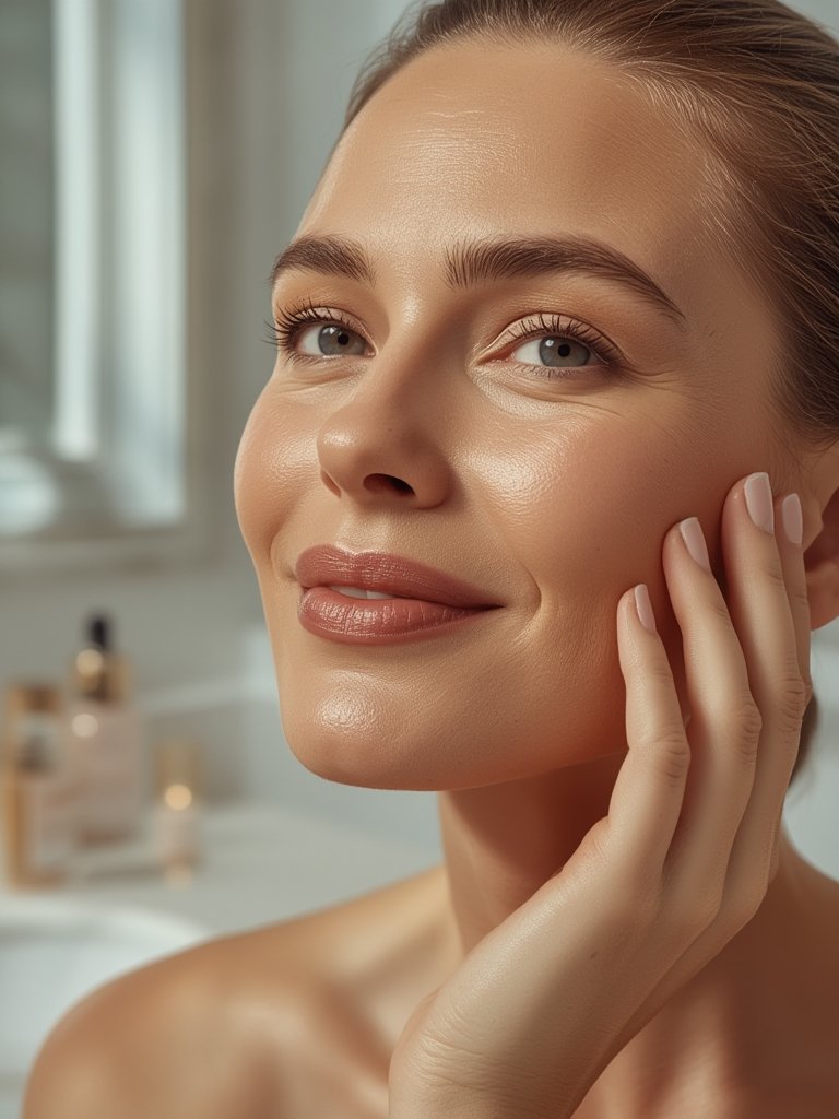 hyaluronic serum in action