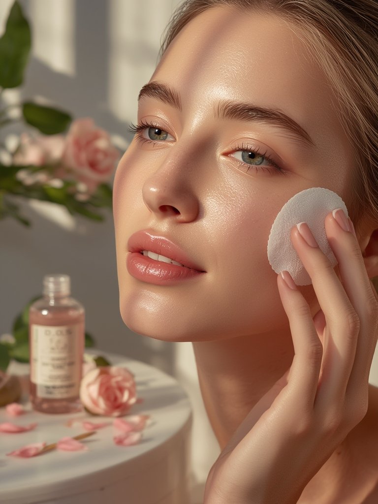 rose toner in action