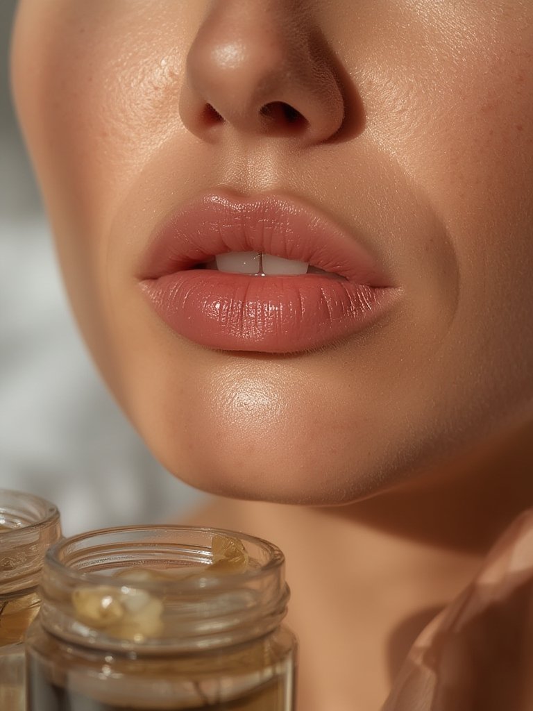 lip mask in action